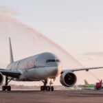 Самолет Qatar Airways в фирменной ливрее ФИФА приземлился в Домодедово
