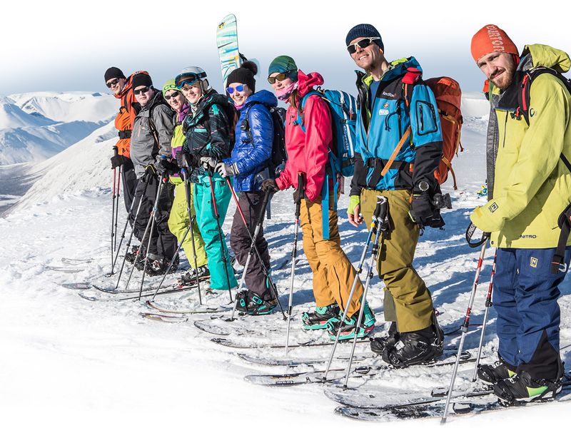 Скитур на охотничьих лыжах в Шерегеше