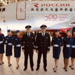 СПбГУ и «Россия» презентовали самолет, брендированный к 300-летию Университета